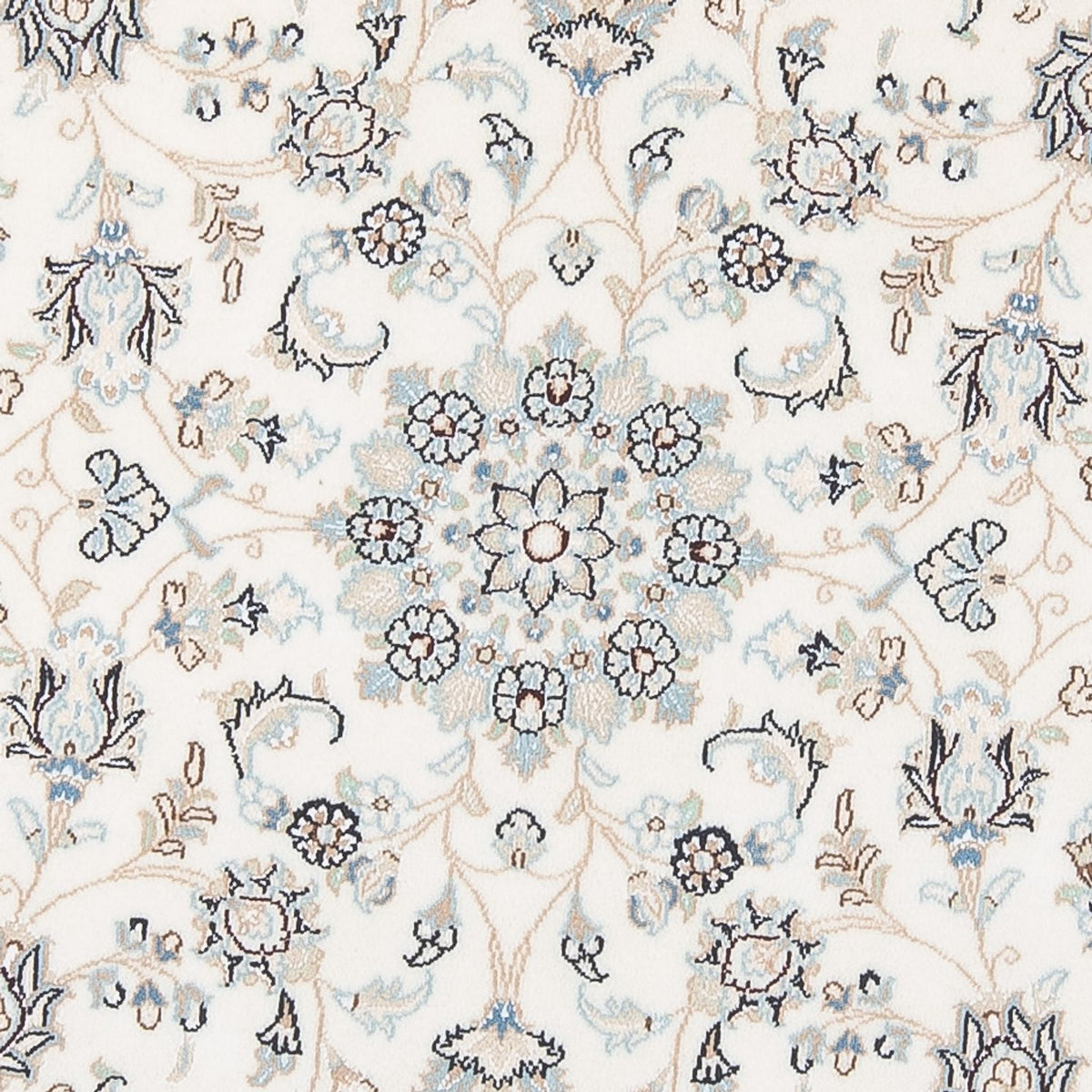 Persisk matta - Nain - Premium runt  - 148 x 149 cm - grädde