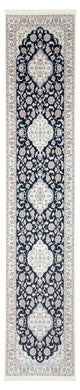 Runner Persisk matta - Nain - Premium - 388 x 88 cm - mörkblå