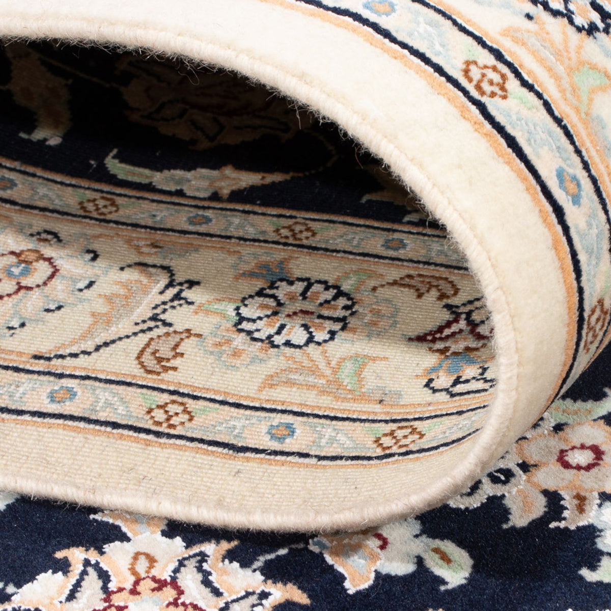 Runner Persisk matta - Nain - Premium - 400 x 90 cm - mörkblå