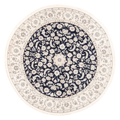 Persisk matta - Nain runt  - 202 x 202 cm - mörkblå