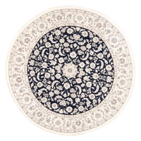 Persisk matta - Nain runt  - 202 x 202 cm - mörkblå