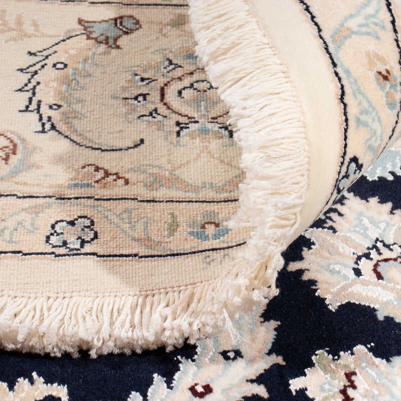 Persisk matta - Nain runt  - 202 x 202 cm - mörkblå