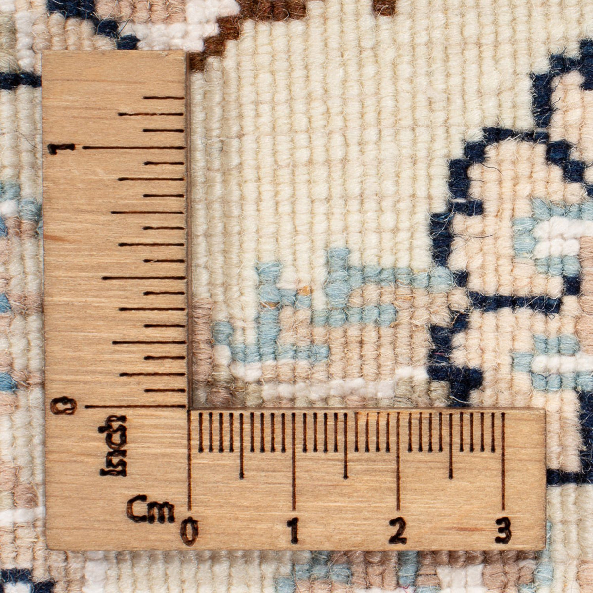 Persisk matta - Nain runt  - 212 x 203 cm - ljusblå