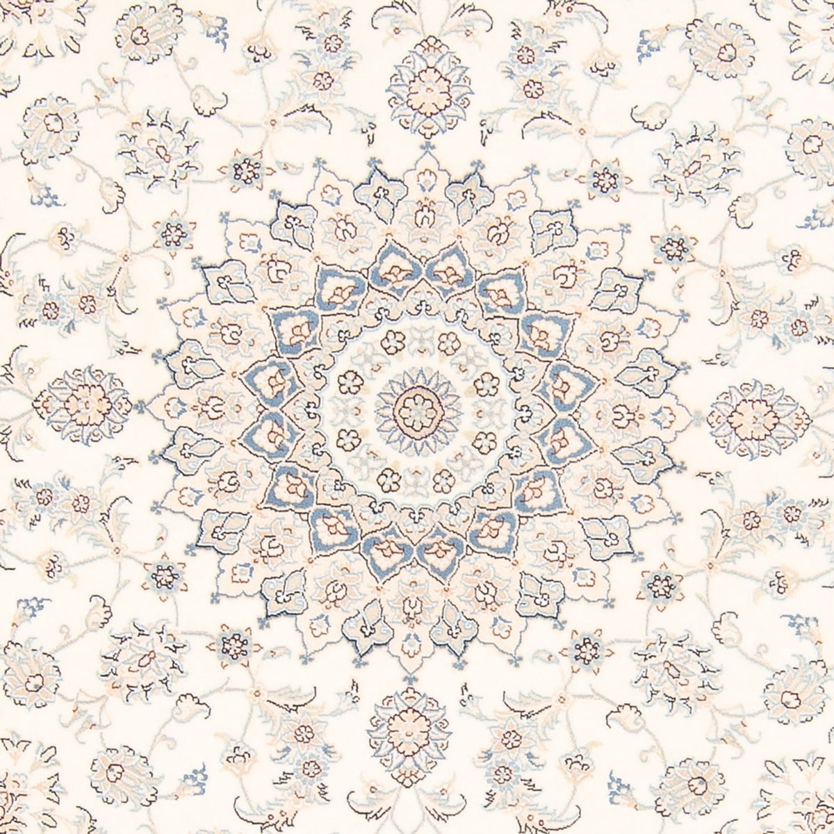 Persisk matta - Nain runt  - 197 x 196 cm - grädde