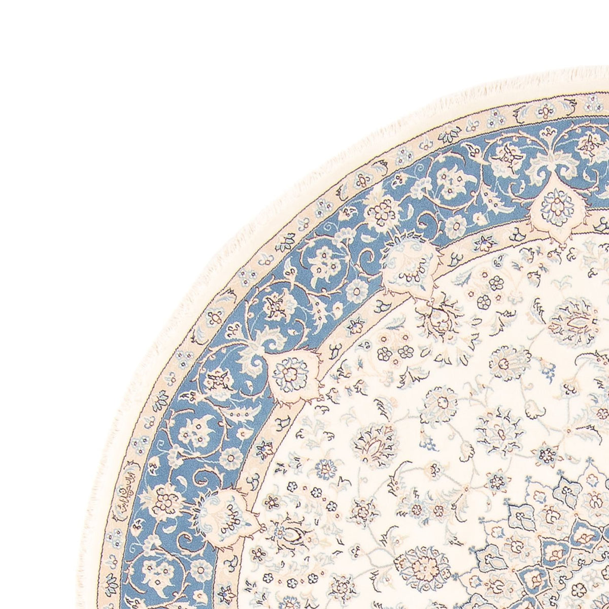 Persisk matta - Nain runt  - 197 x 196 cm - grädde