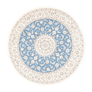 Persisk matta - Nain runt  - 202 x 197 cm - ljusblå