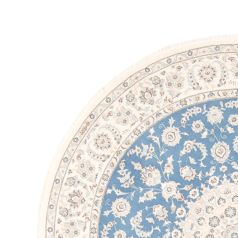 Persisk matta - Nain runt  - 202 x 197 cm - ljusblå
