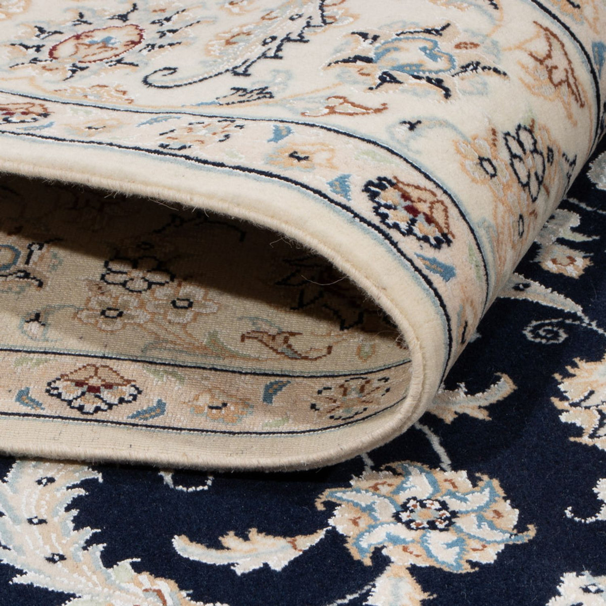 Persisk matta - Nain - 238 x 171 cm - mörkblå