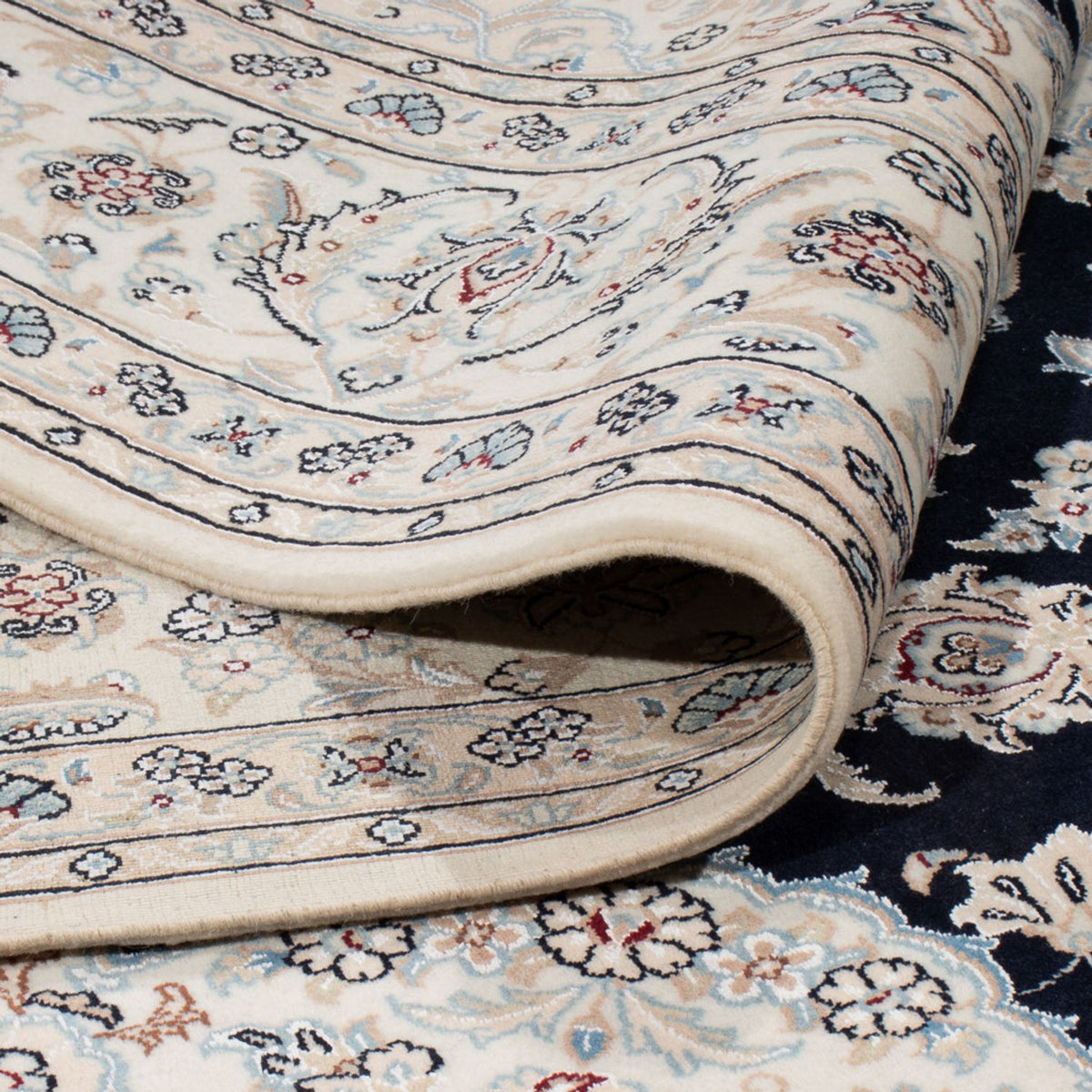 Persisk matta - Nain - 266 x 223 cm - mörkblå