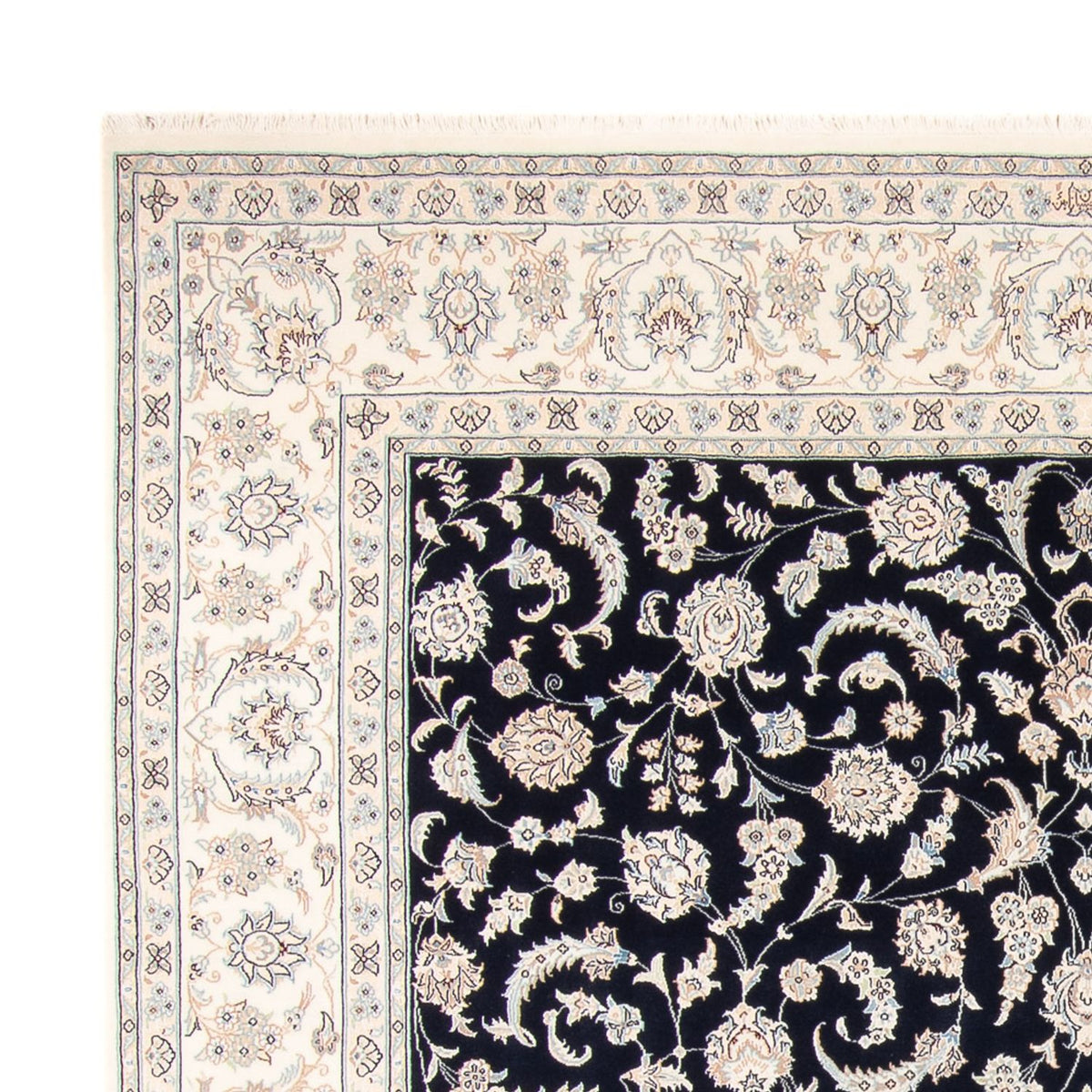 Persisk matta - Nain - 265 x 247 cm - mörkblå