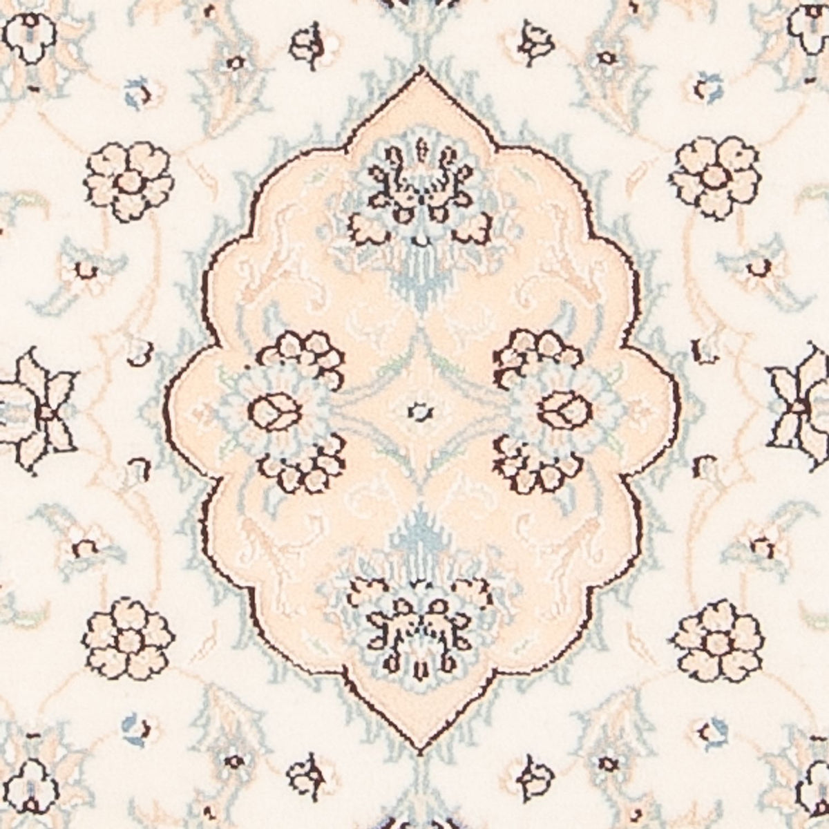 Persisk matta - Nain - 92 x 59 cm - grädde