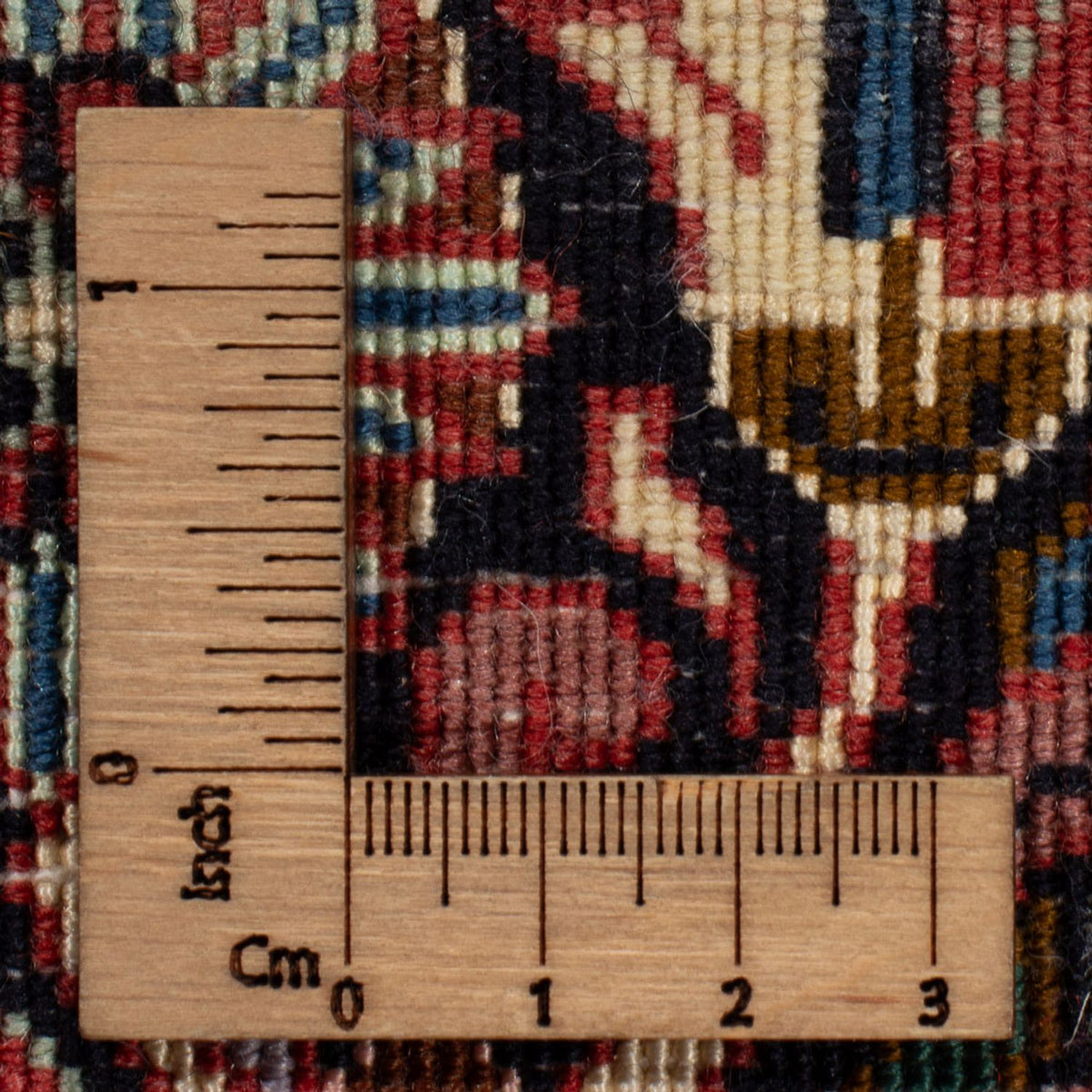 Persisk matta - Nain - 252 x 199 cm - bordeaux röd