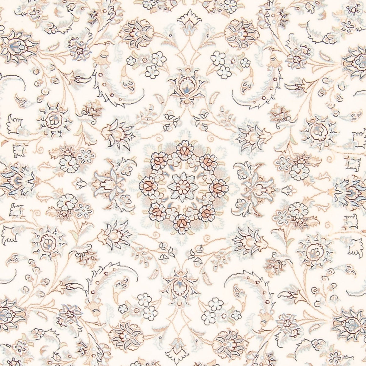 Persisk matta - Nain runt  - 203 x 200 cm - grädde