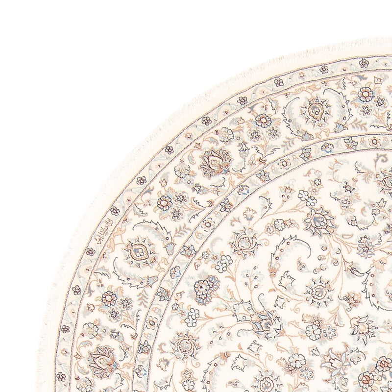 Persisk matta - Nain runt  - 203 x 200 cm - grädde