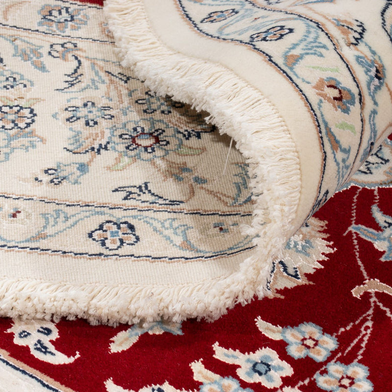 Persisk matta - Nain runt  - 200 x 200 cm - röd