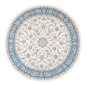 Persisk matta - Nain - Premium runt  - 149 x 149 cm - grädde