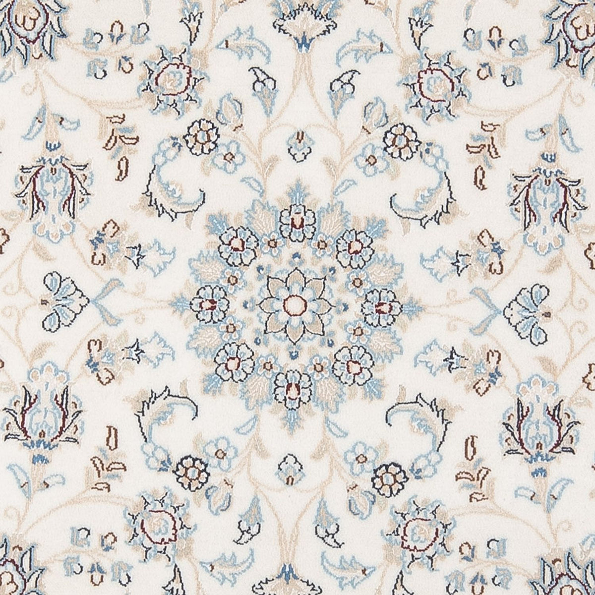 Persisk matta - Nain - Premium runt  - 149 x 149 cm - grädde