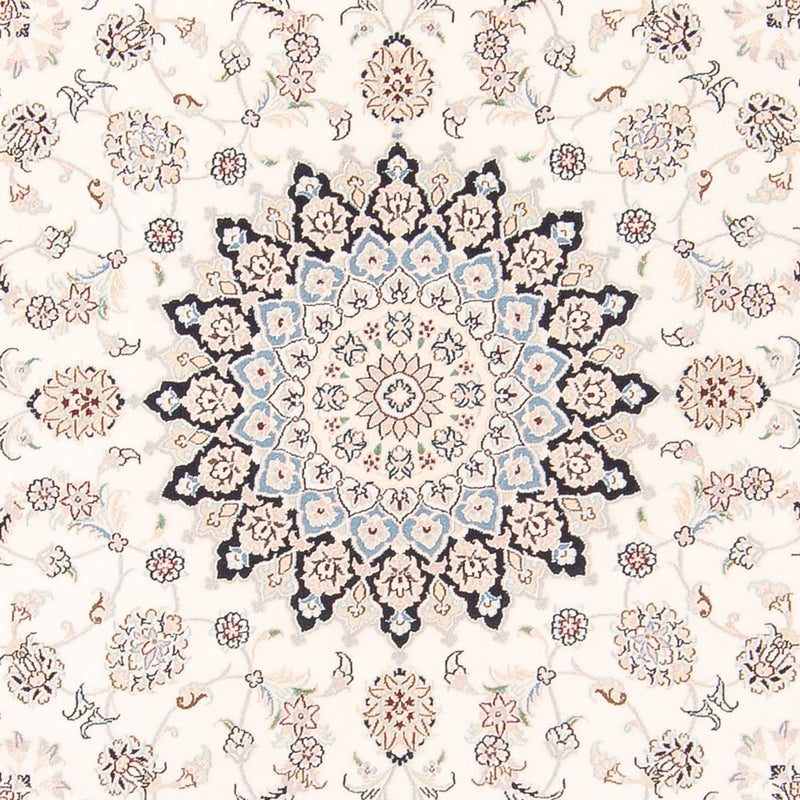 Persisk matta - Nain runt  - 200 x 200 cm - grädde