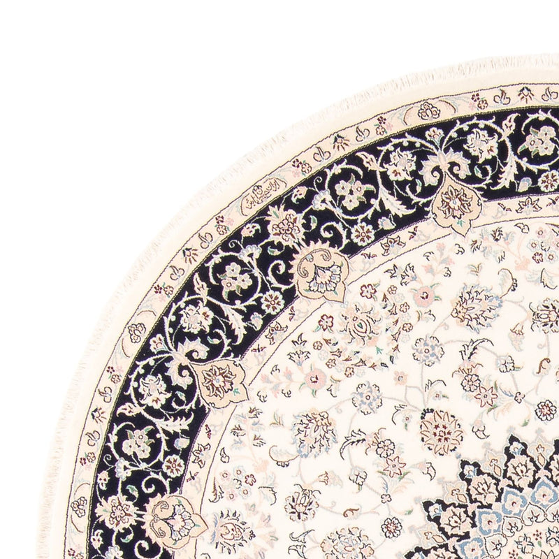 Persisk matta - Nain runt  - 200 x 200 cm - grädde