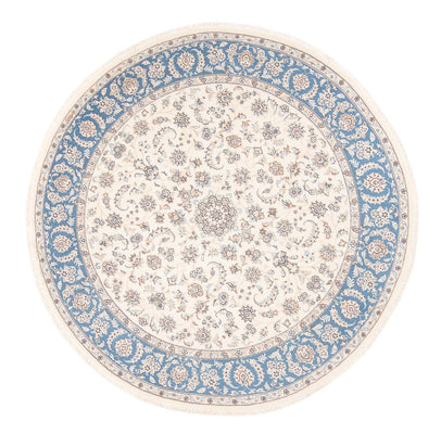 Persisk matta - Nain runt  - 200 x 200 cm - grädde