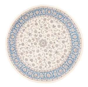 Persisk matta - Nain runt  - 200 x 200 cm - grädde