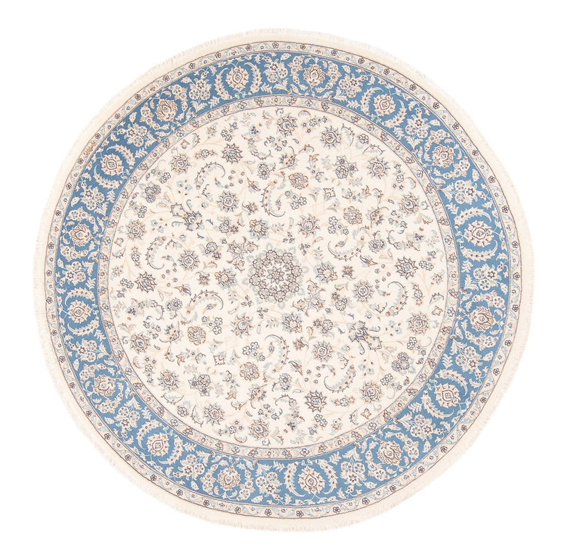 Persisk matta - Nain runt  - 200 x 200 cm - grädde