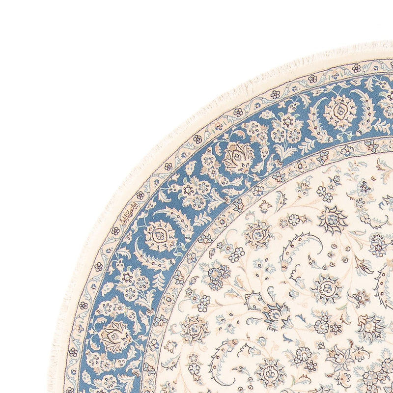 Persisk matta - Nain runt  - 200 x 200 cm - grädde