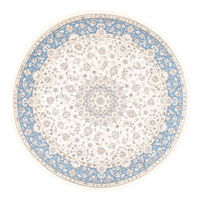 Persisk matta - Nain runt  - 200 x 200 cm - grädde