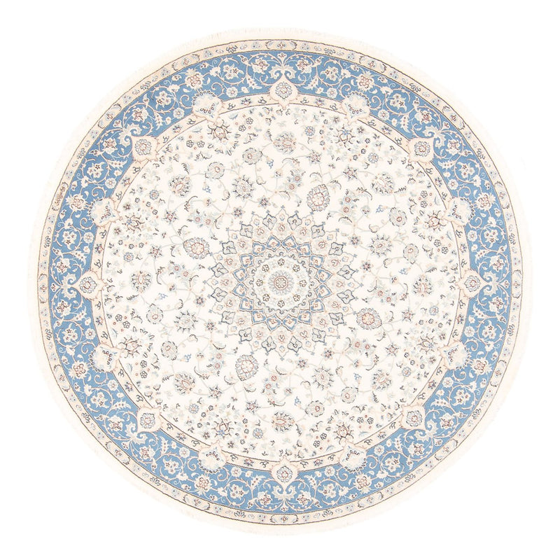 Persisk matta - Nain runt  - 200 x 200 cm - grädde