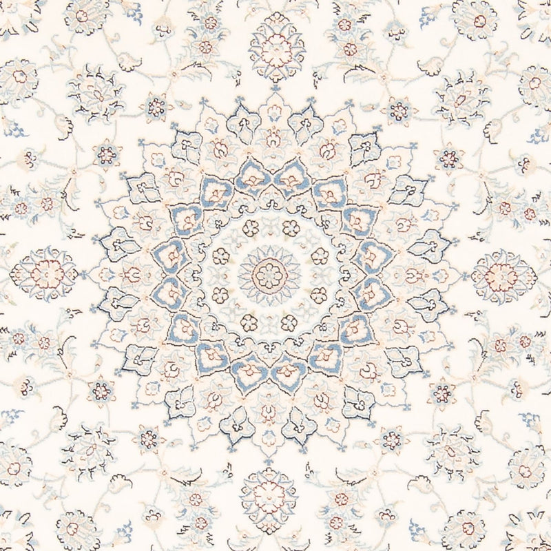 Persisk matta - Nain runt  - 200 x 200 cm - grädde