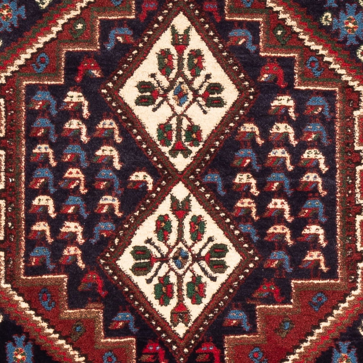 Persisk matta - Nomadic - 150 x 97 cm - mörkblå