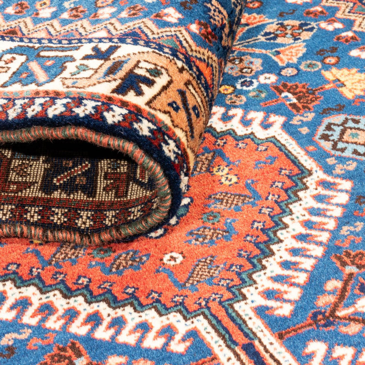 Runner Persisk matta - Nomadic - 197 x 82 cm - ljusblå