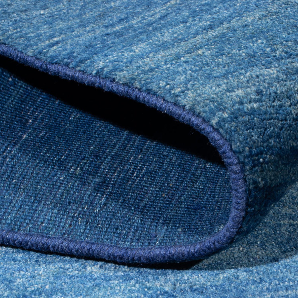 Gabbeh-matta - persisk - 194 x 133 cm - ljusblå