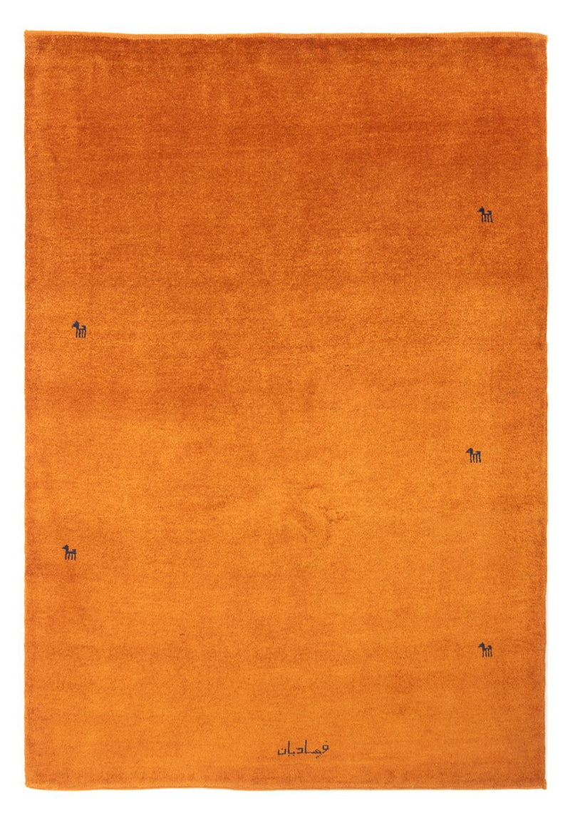 Gabbeh-matta - persisk - 195 x 142 cm - orange