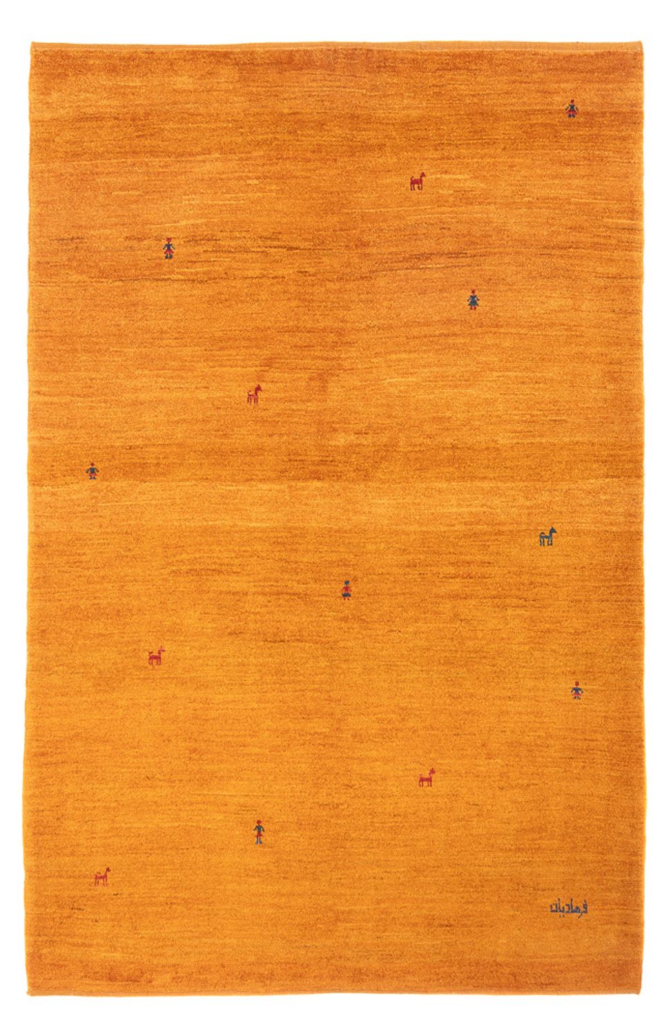 Gabbeh-matta - persisk - 202 x 140 cm - orange