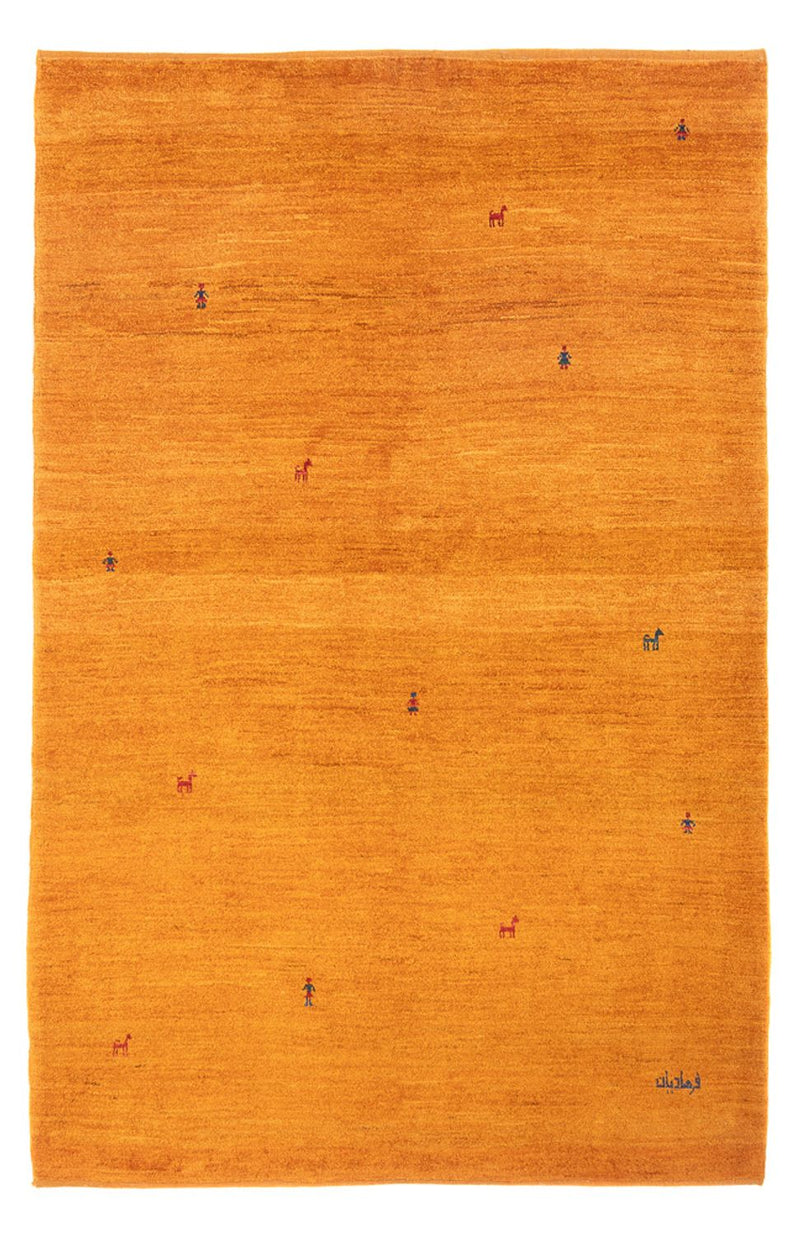 Gabbeh-matta - persisk - 202 x 140 cm - orange