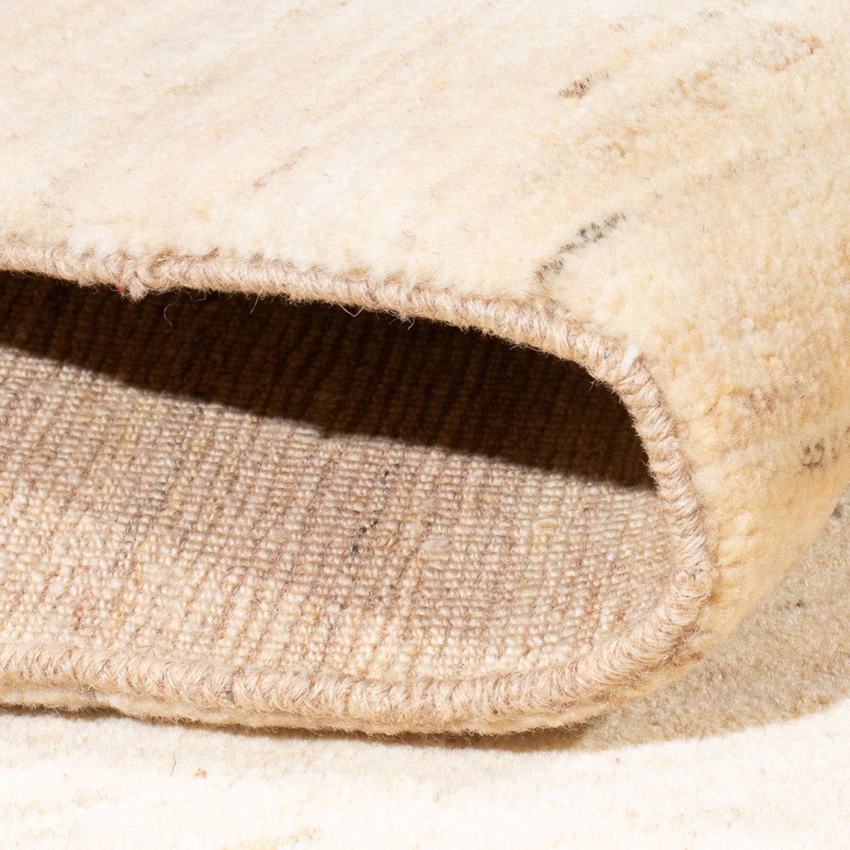 Gabbeh-matta - persisk - 194 x 155 cm - beige