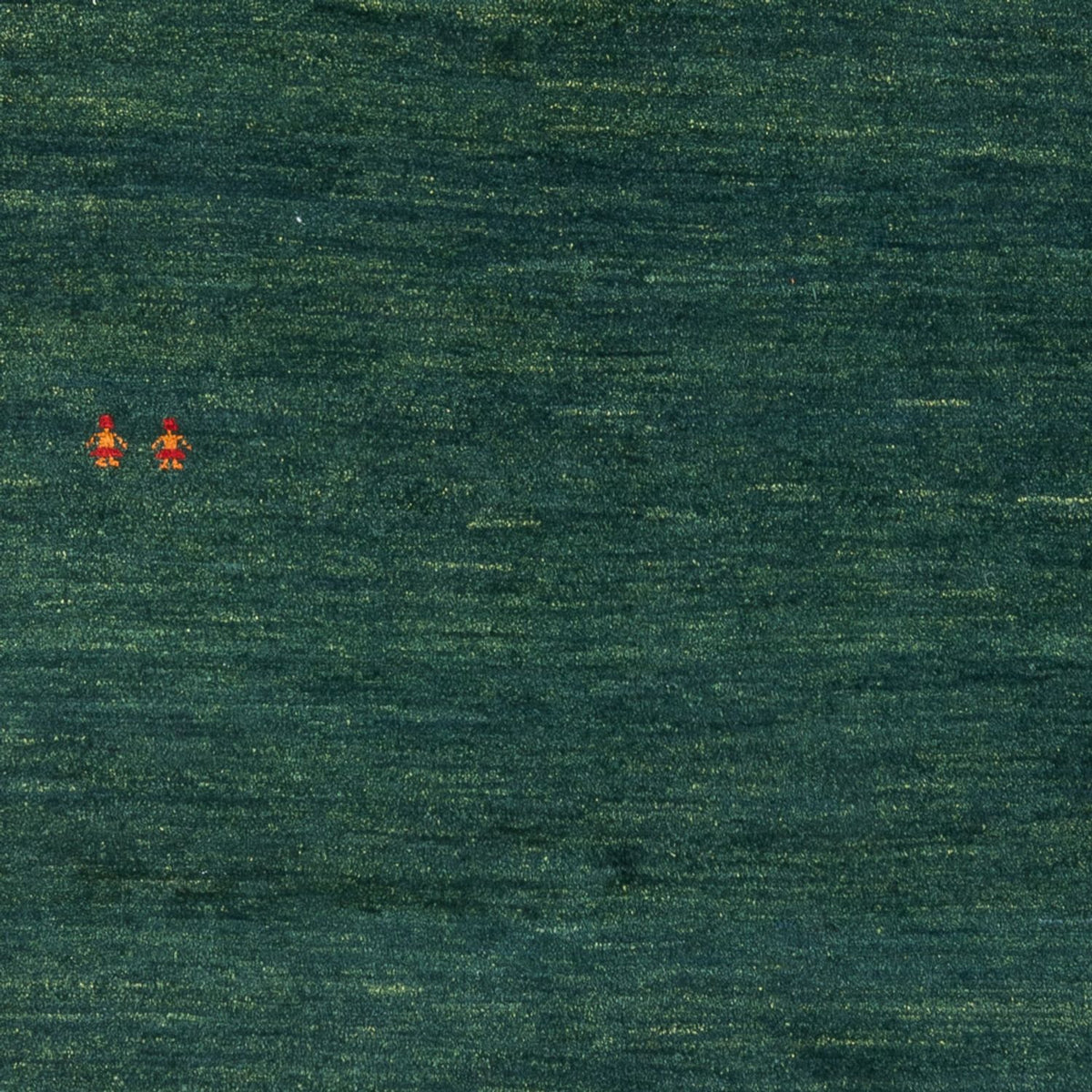 Gabbeh-matta - persisk - 205 x 140 cm - mörkgrön