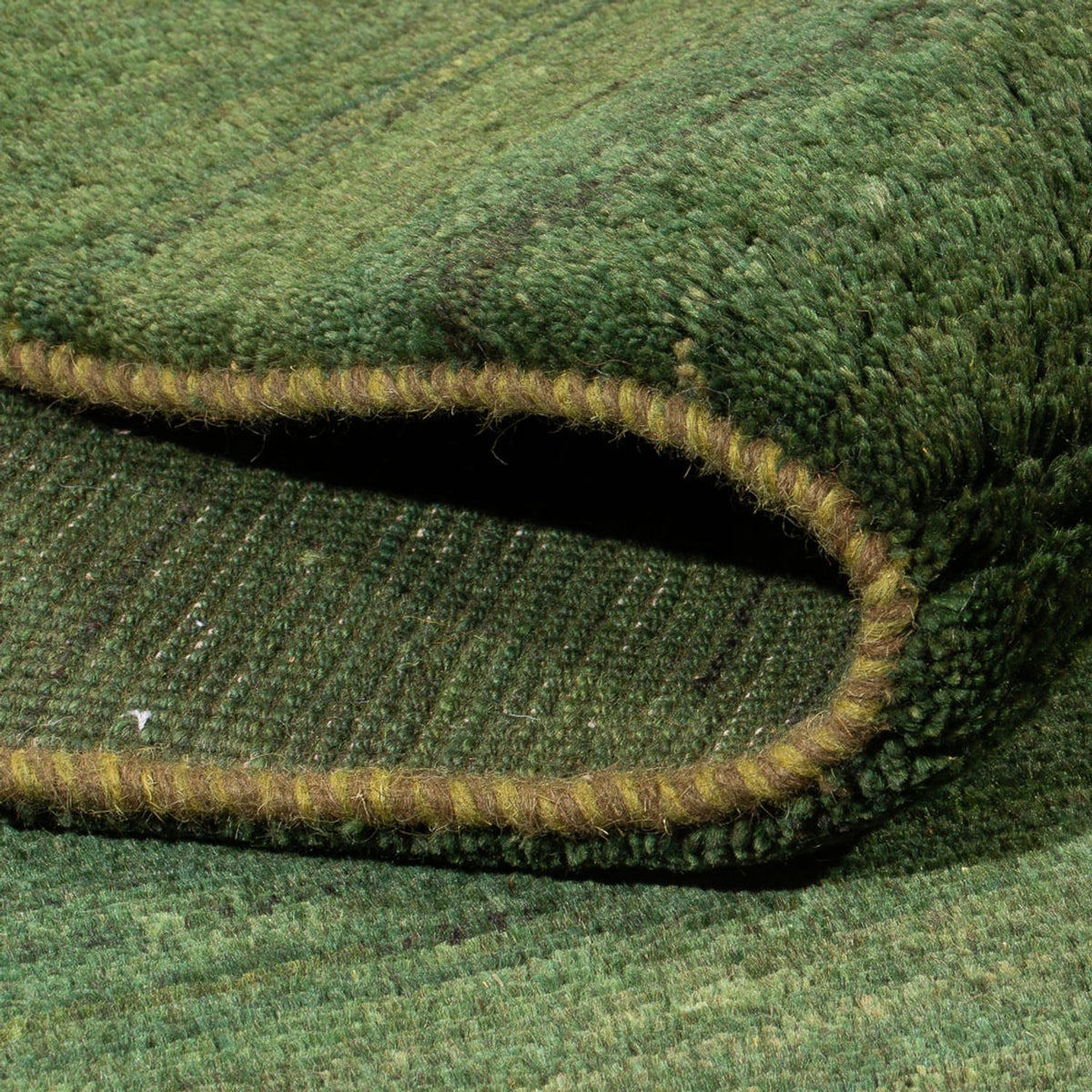 Gabbeh-matta - persisk - 203 x 147 cm - mörkgrön