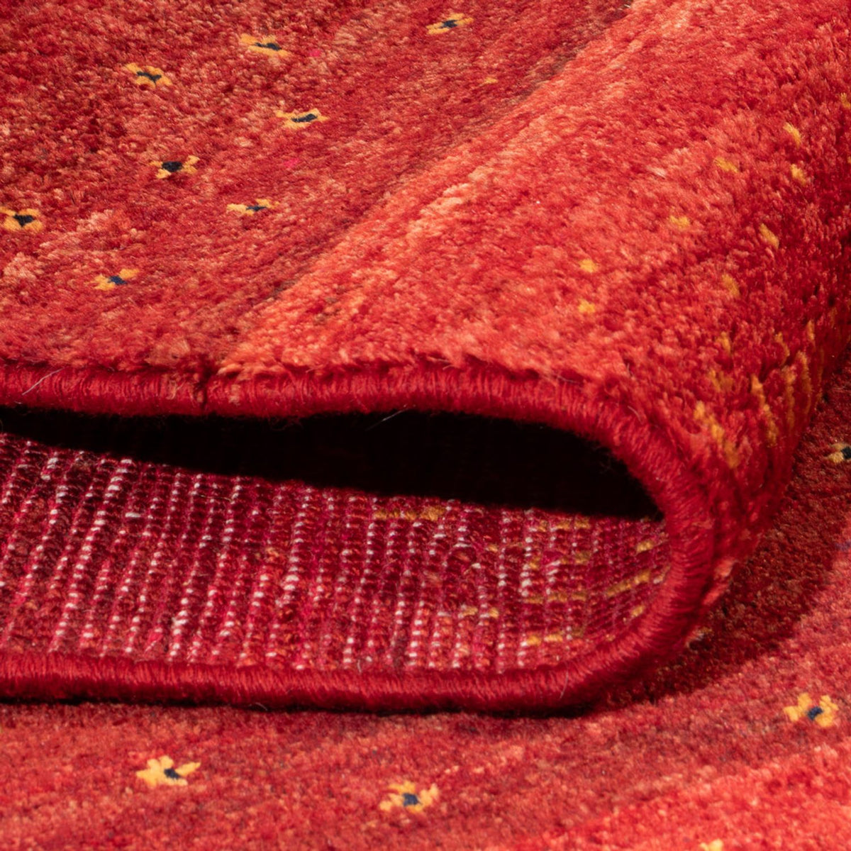 Gabbeh-matta - persisk - 190 x 151 cm - röd