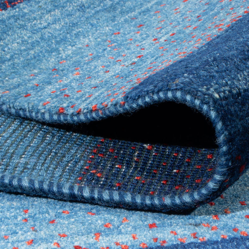 Gabbeh-matta - persisk - 200 x 140 cm - mörkblå