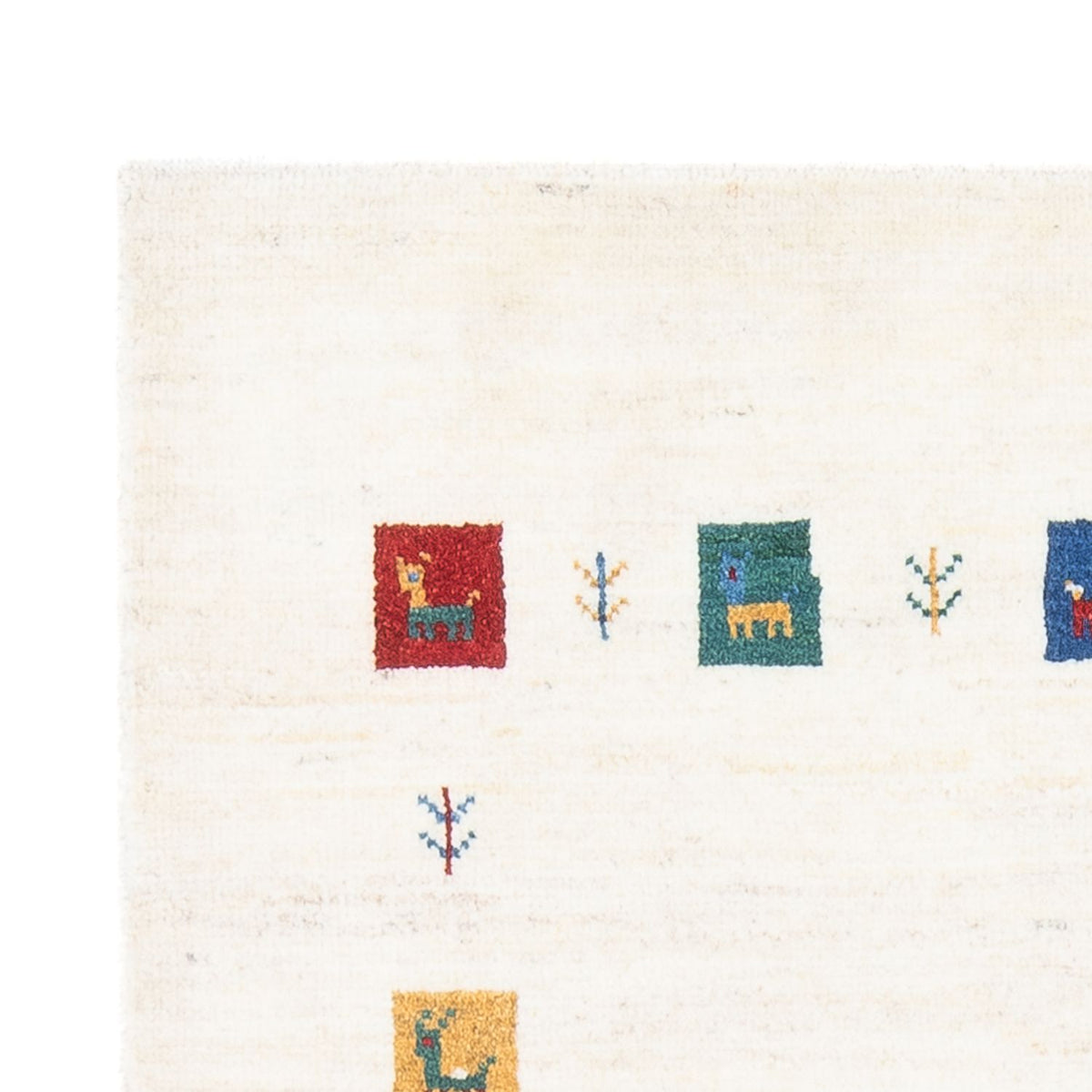 Gabbeh-matta - persisk - 151 x 100 cm - flerfärgad