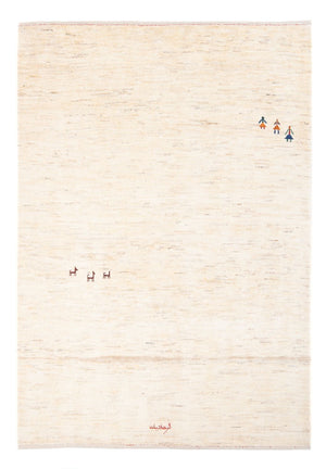 Gabbeh-matta - persisk - 188 x 140 cm - beige