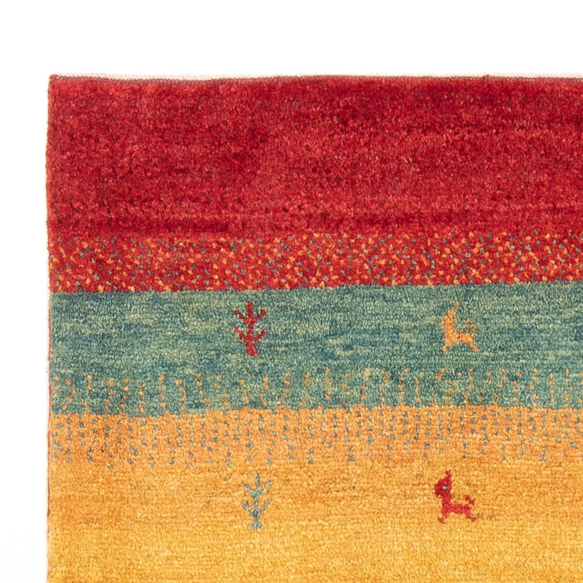 Persisk Gabbeh Mattan 104x151cm - Perserteppich Wollteppich