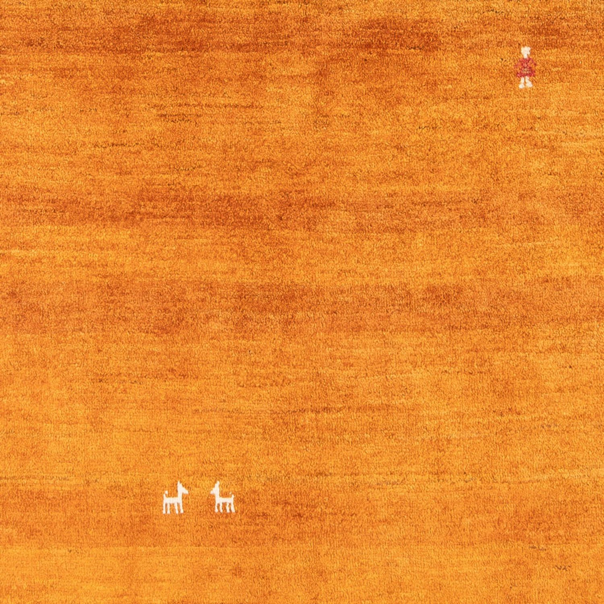 Gabbeh-matta - persisk - 196 x 150 cm - orange