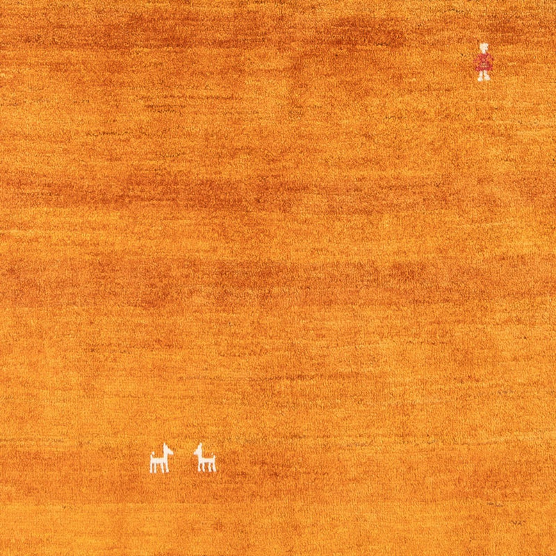 Gabbeh-matta - persisk - 196 x 150 cm - orange