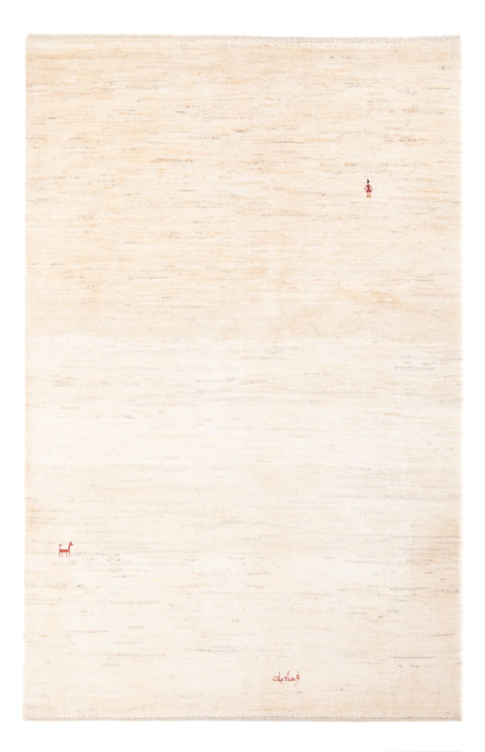 Gabbeh-matta - persisk - 187 x 130 cm - beige