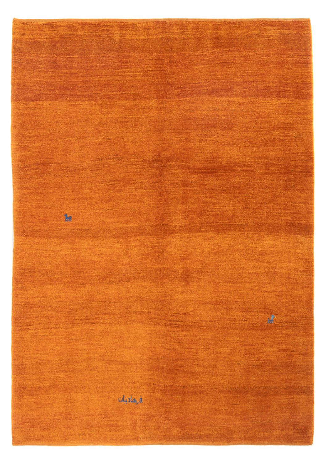 Gabbeh-matta - persisk - 195 x 155 cm - orange