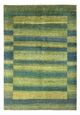 Gabbeh-matta - persisk - 204 x 148 cm - mörkgrön