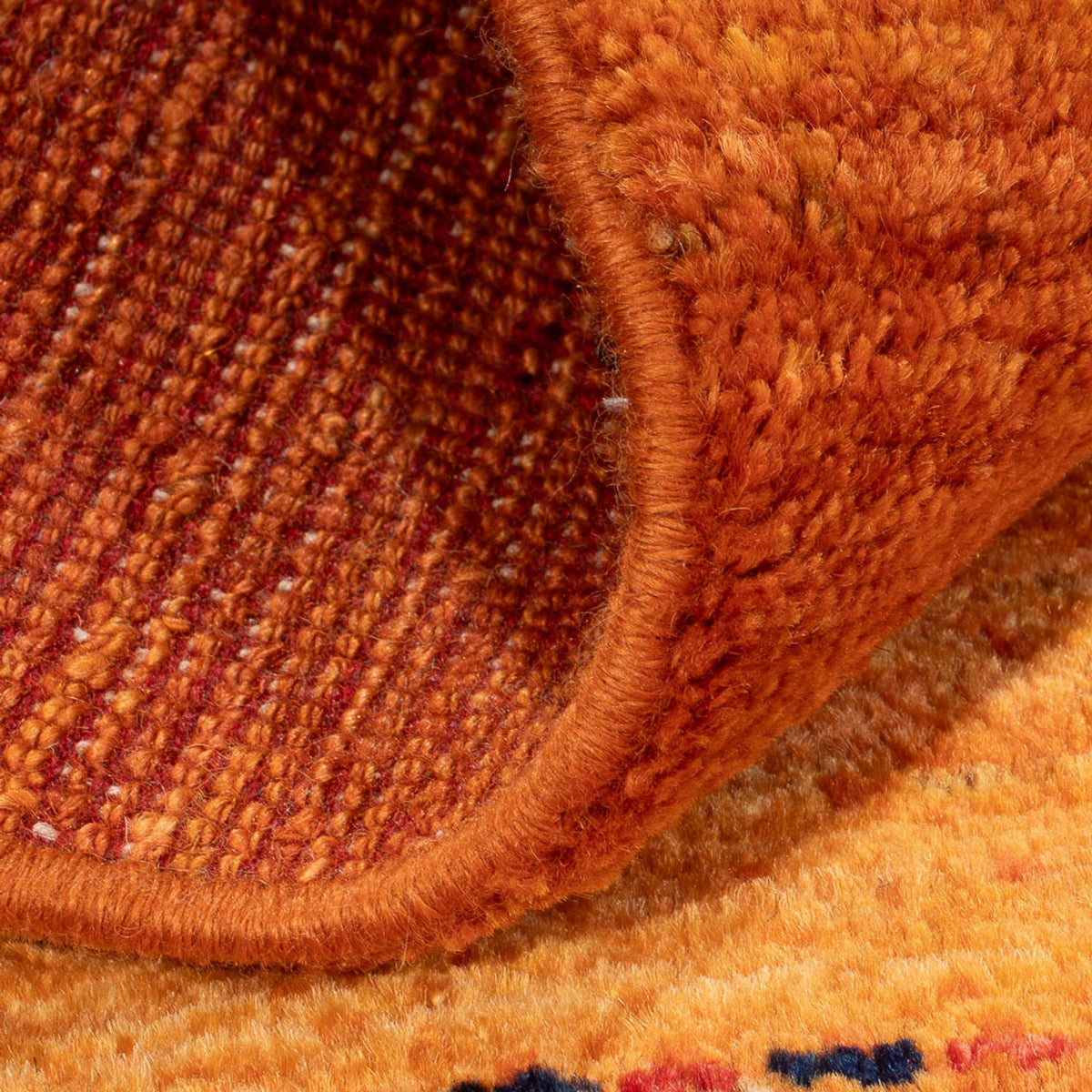 Gabbeh-matta - persisk - 142 x 98 cm - orange